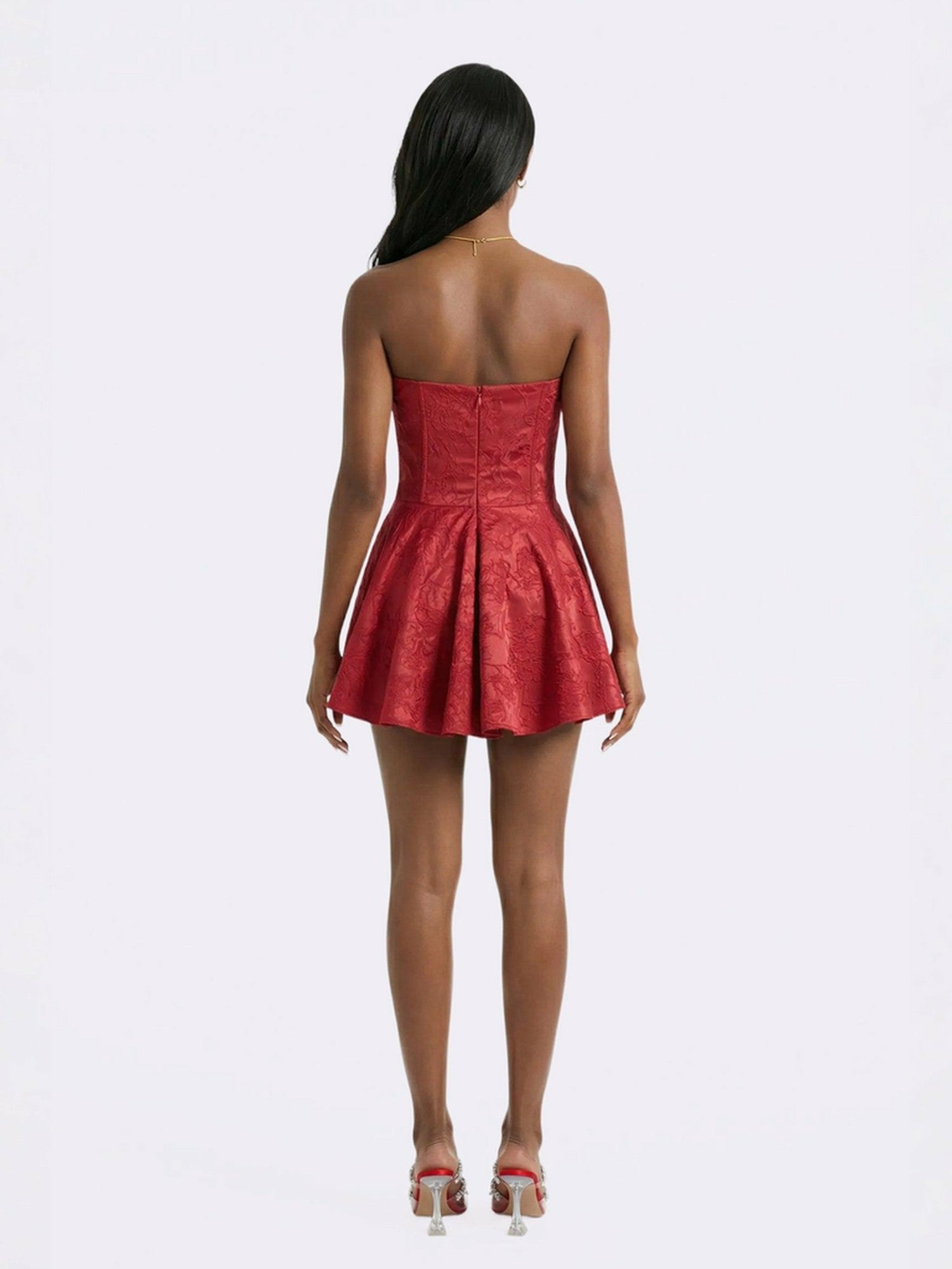 Nana Jacqueline Airina Dress: Red Mini Dress for Birthday Celebration Red