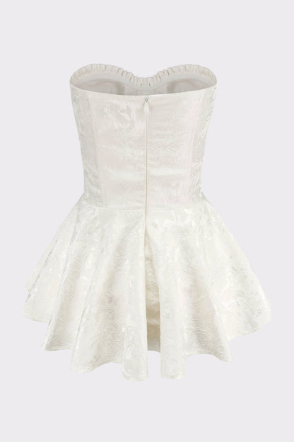 Nana Jacqueline Airina Dress: White Mini Dress for Bridal Shower White