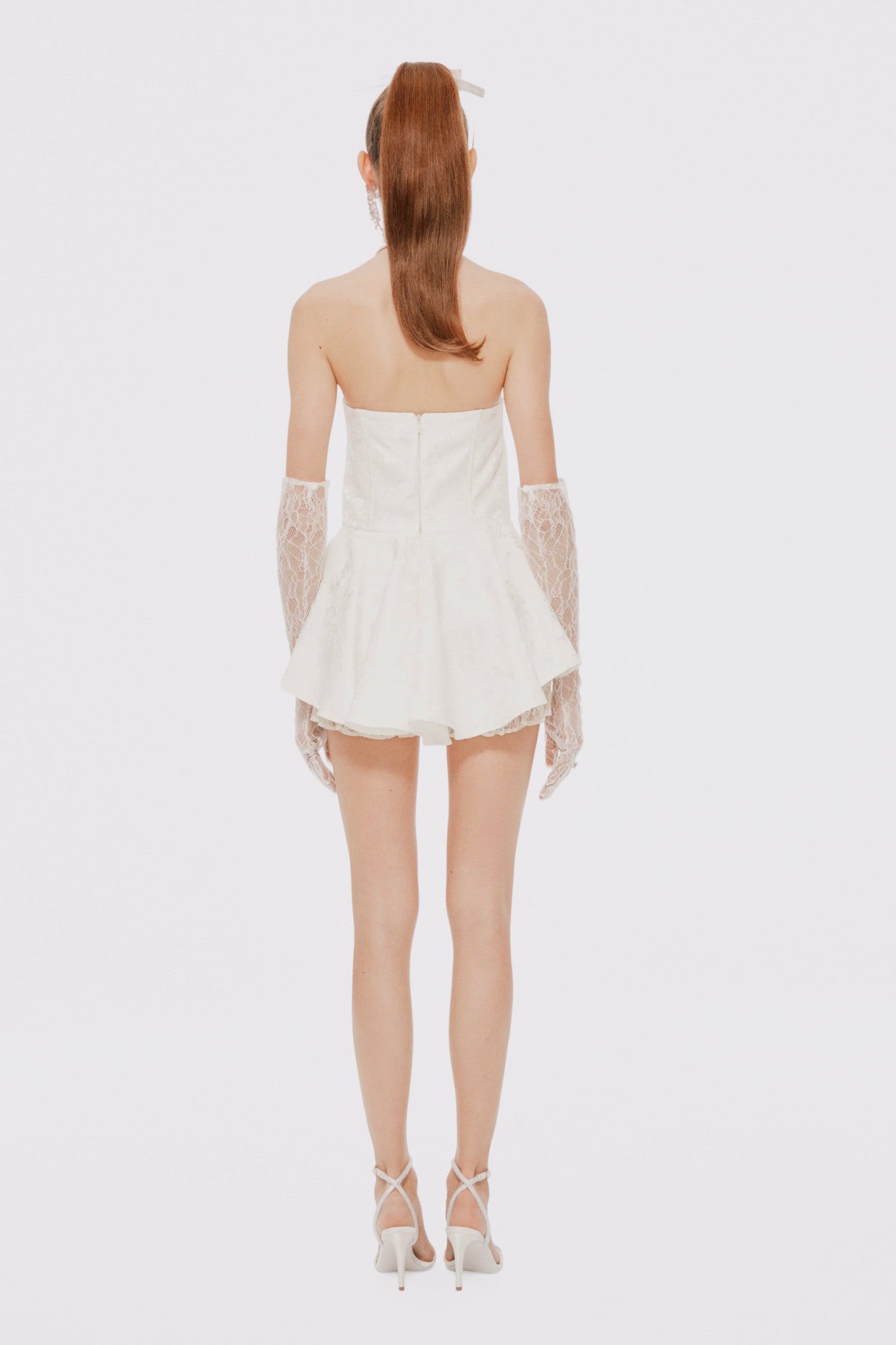 Nana Jacqueline Airina Dress: White Mini Dress for Bridal Shower White
