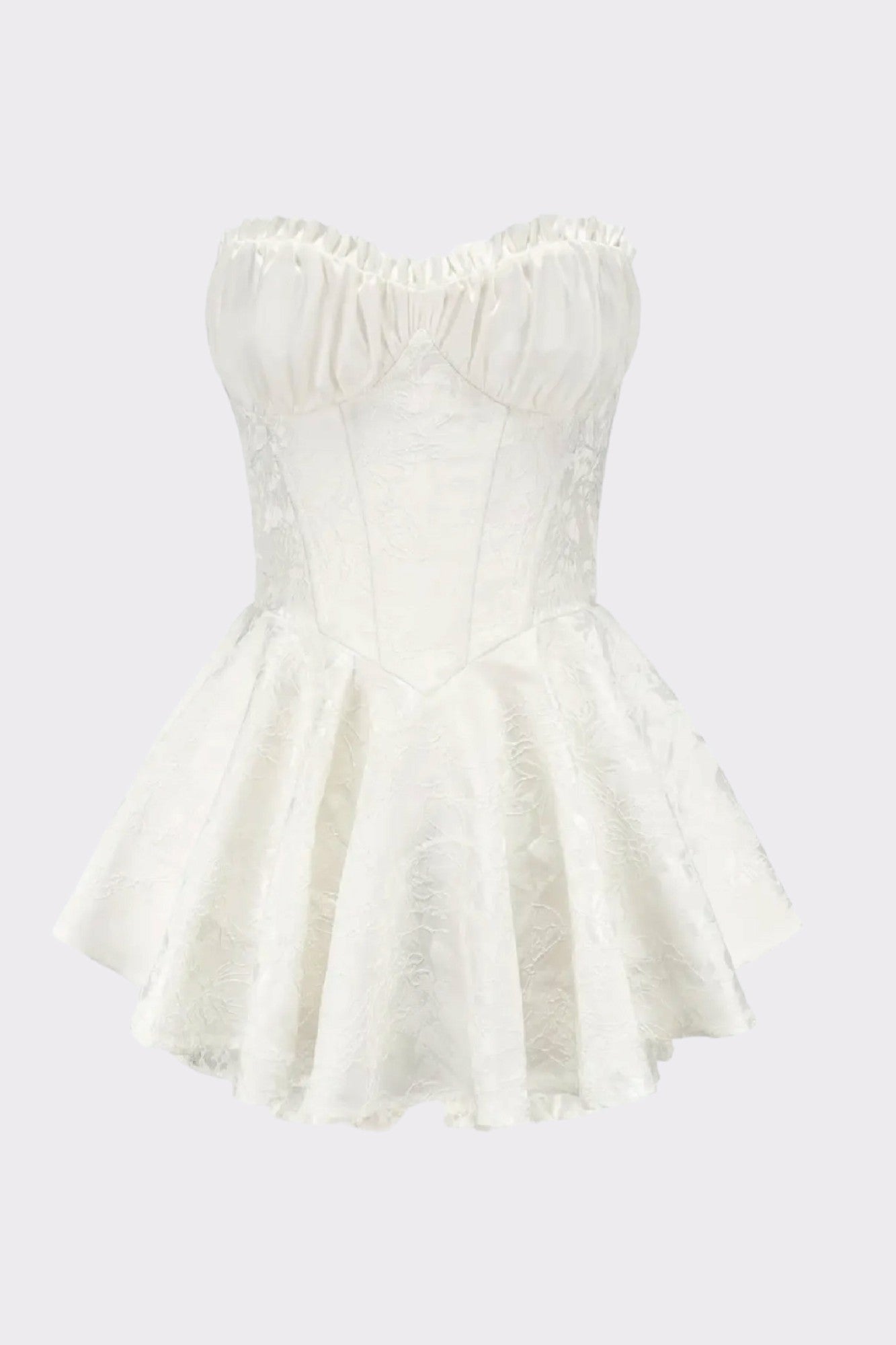 Nana Jacqueline Airina Dress: White Mini Dress for Bridal Shower White