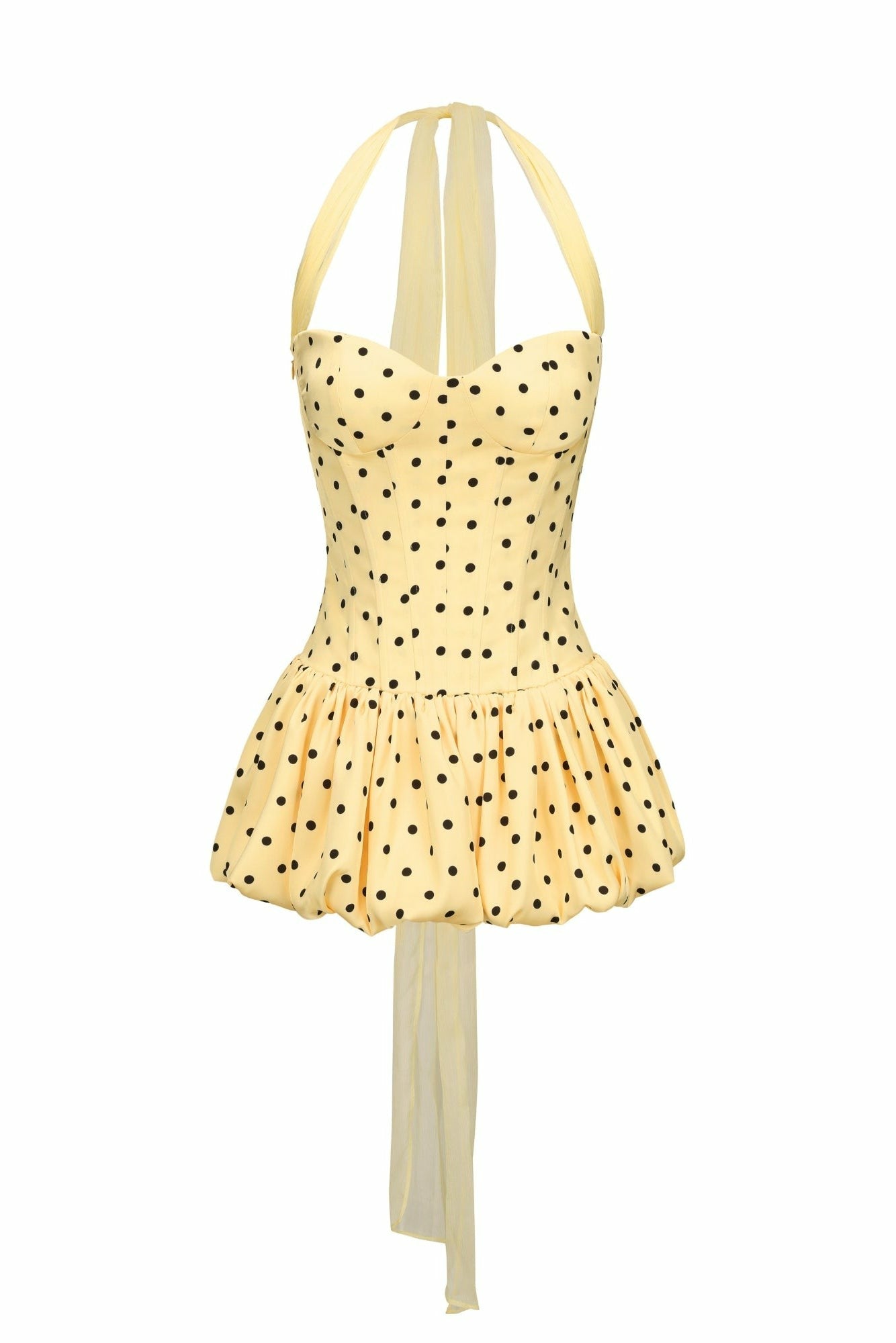Nana Jacqueline Wendy Dress: Yellow Mini Dress for Birthday Celebration Yellow