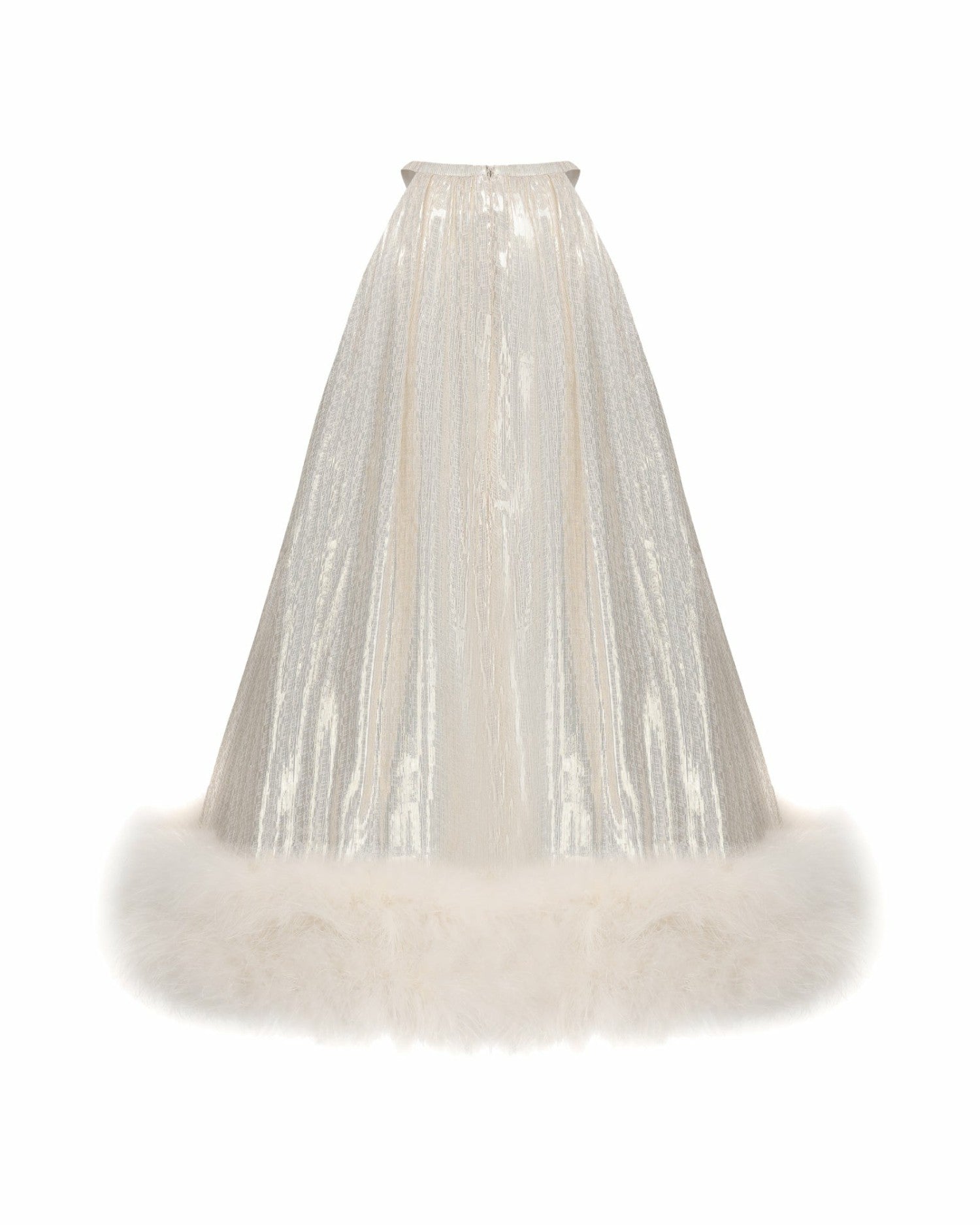 Nana Jacqueline Viola Fur Mini Dress: White Mini Dress for Wedding After-Party White