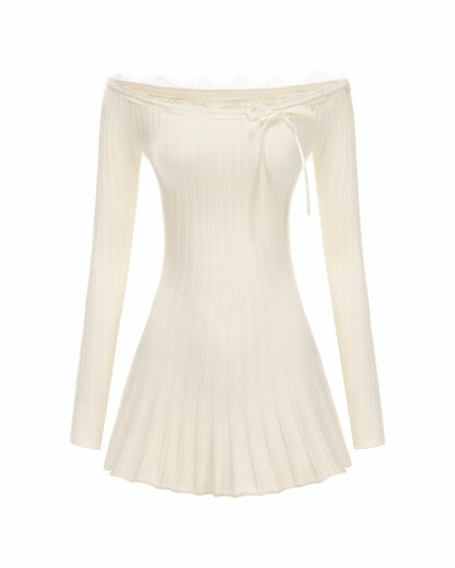 Nana Jacqueline Jenna Dress: White Mini Dress for Bridal Shower White