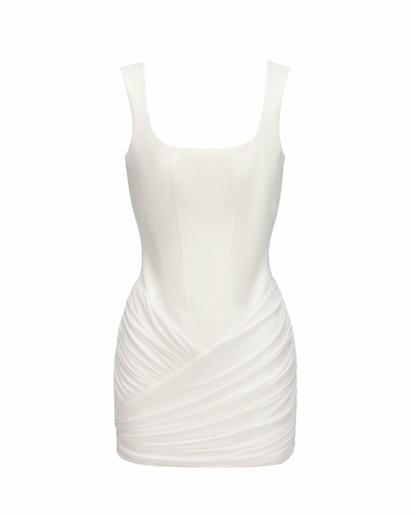 Nana Jacqueline Mirella Dress: White Mini Dress for Engagement Party White