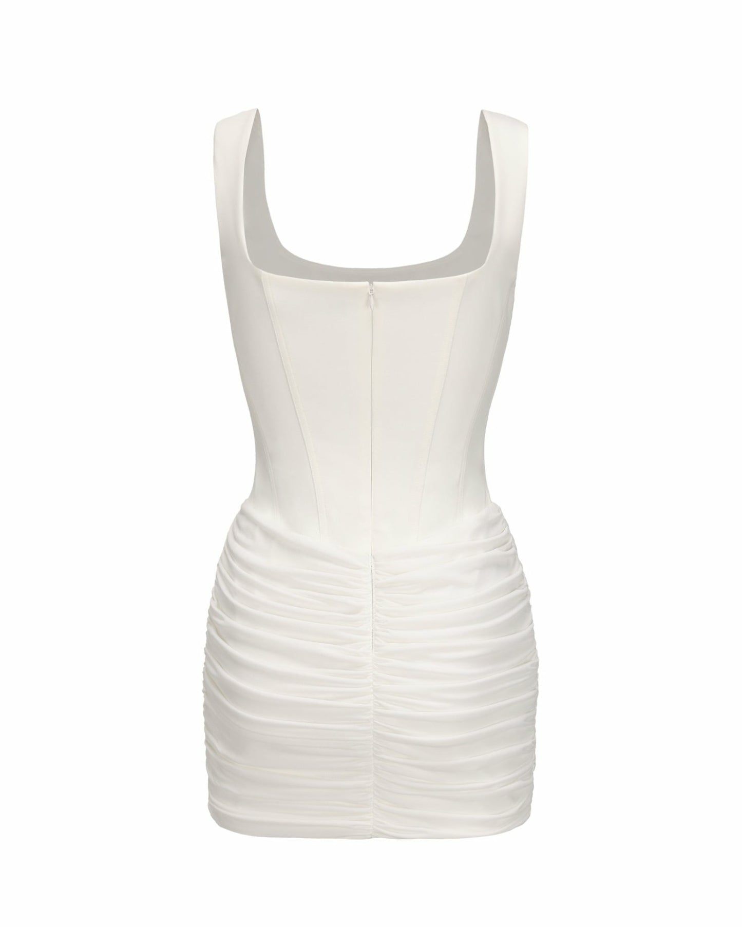 Nana Jacqueline Mirella Dress: White Mini Dress for Engagement Party White