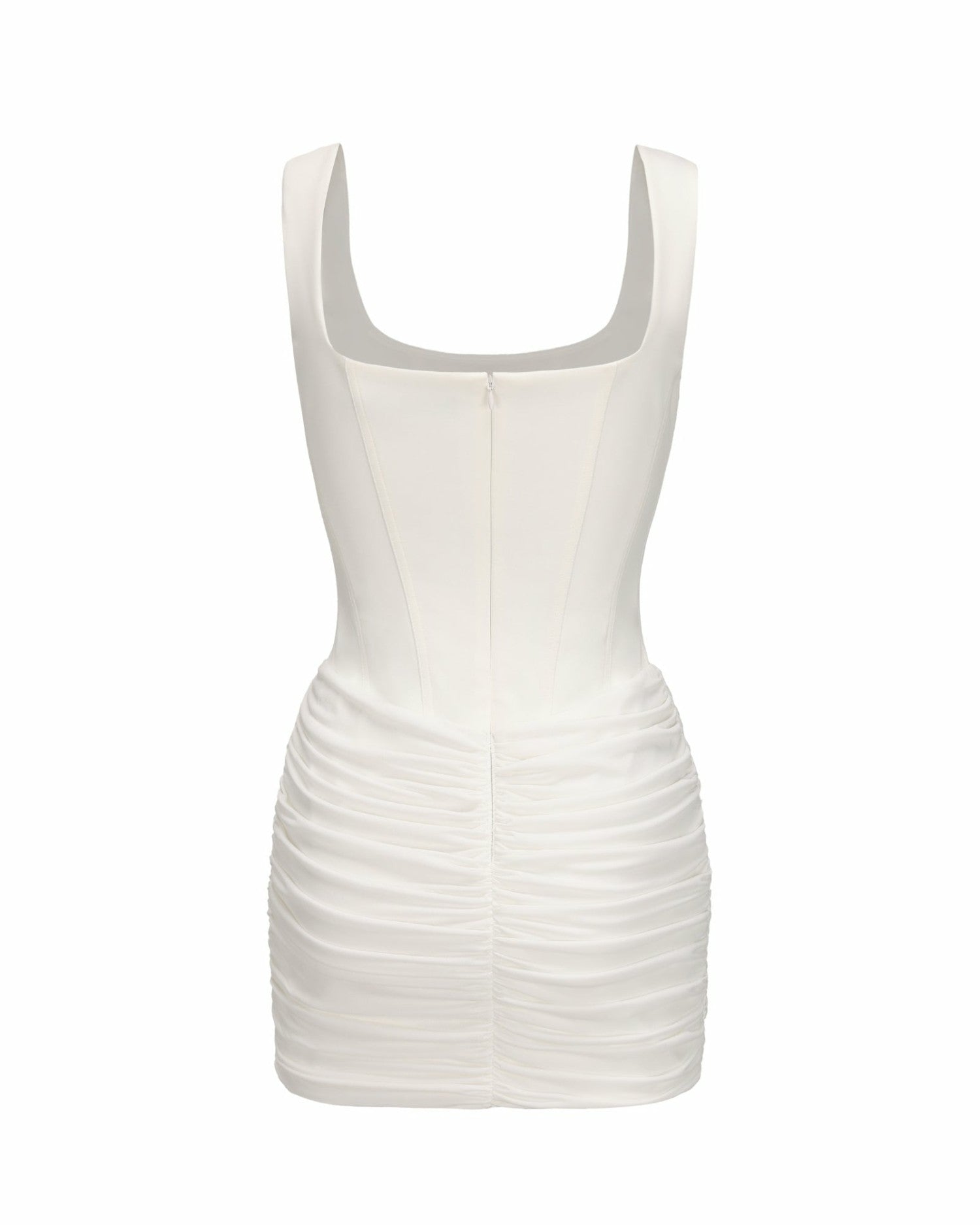Nana Jacqueline Mirella Dress: White Mini Dress for Engagement Party White