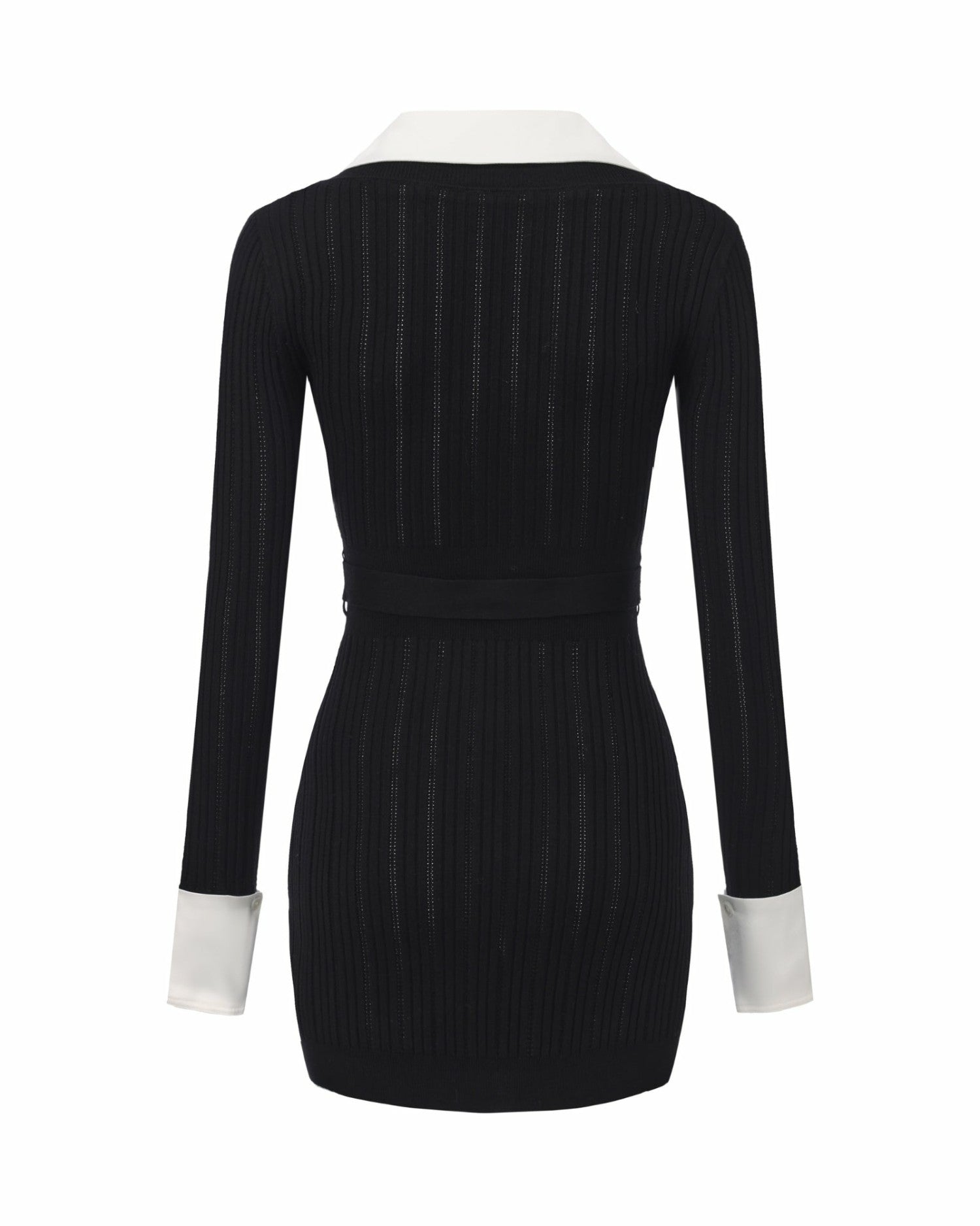 Nana Jacqueline Noemie Knit Mini Dress: Black Mini Dress for Date Night Black