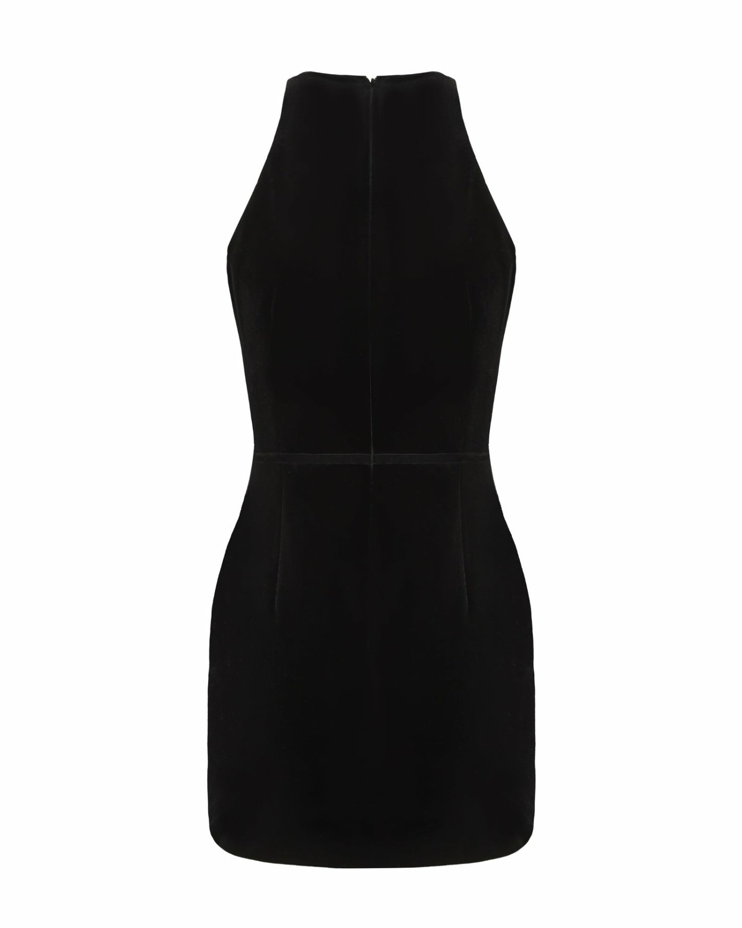 Nana Jacqueline Estelle Velvet Mini Dress: Black Mini Dress for Cocktail Party Black