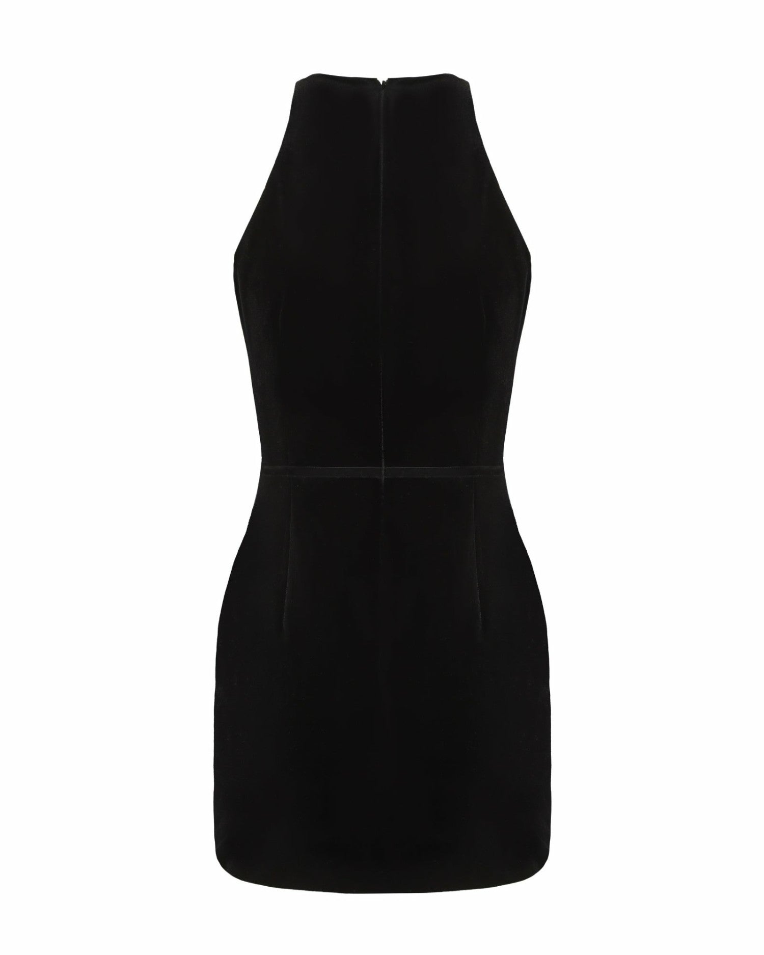 Nana Jacqueline Estelle Velvet Mini Dress: Black Mini Dress for Cocktail Party Black