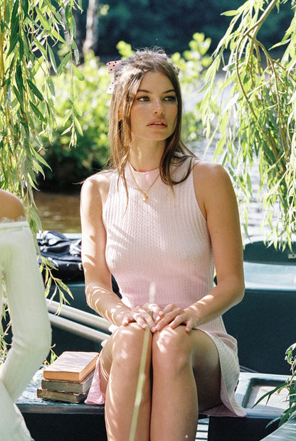 Nana Jacqueline Carrie Dress: Pink Mini Dress for Birthday Celebration Pink