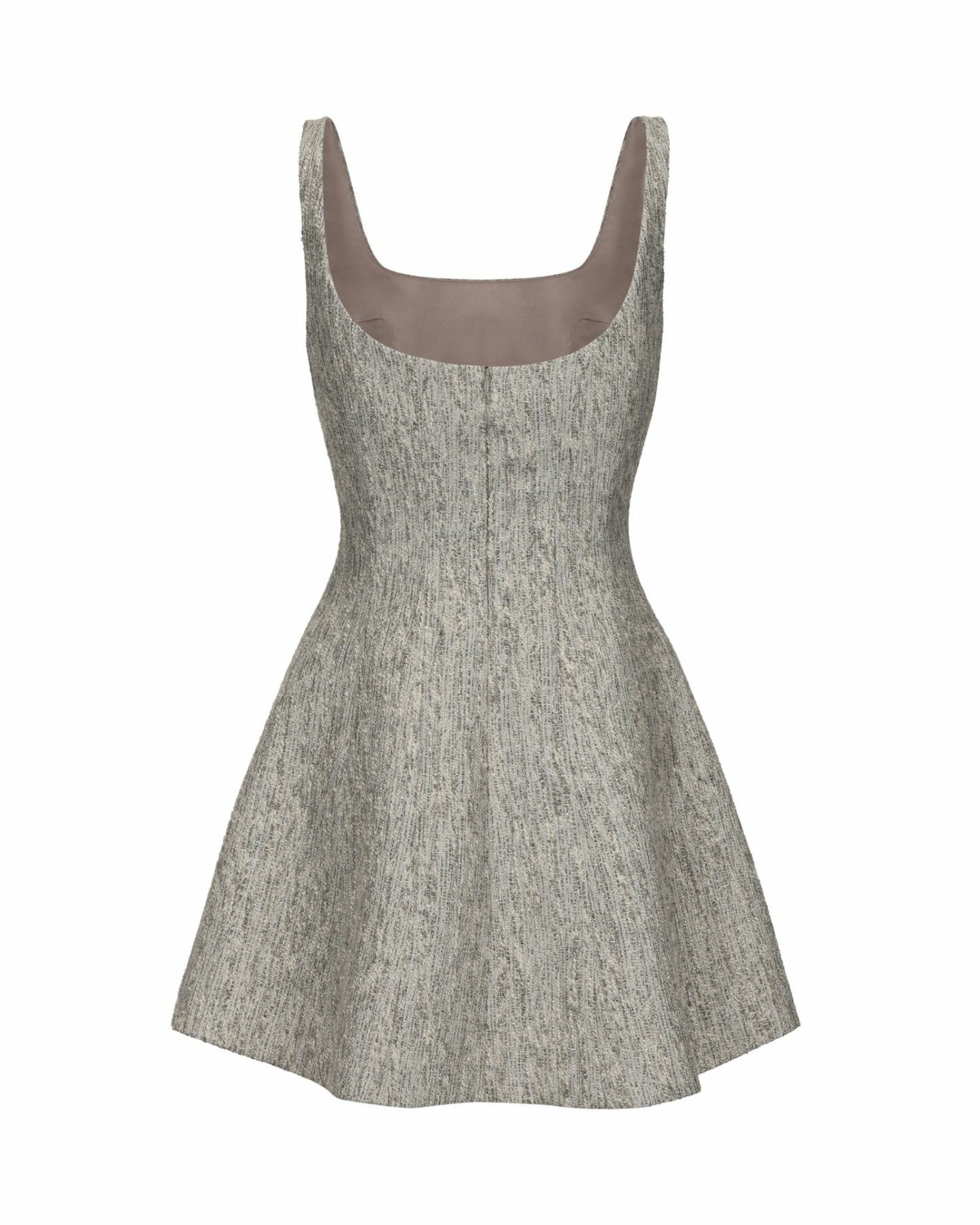 Nana Jacqueline Marianne Dress: Gray Mini Dress for Graduation Gray