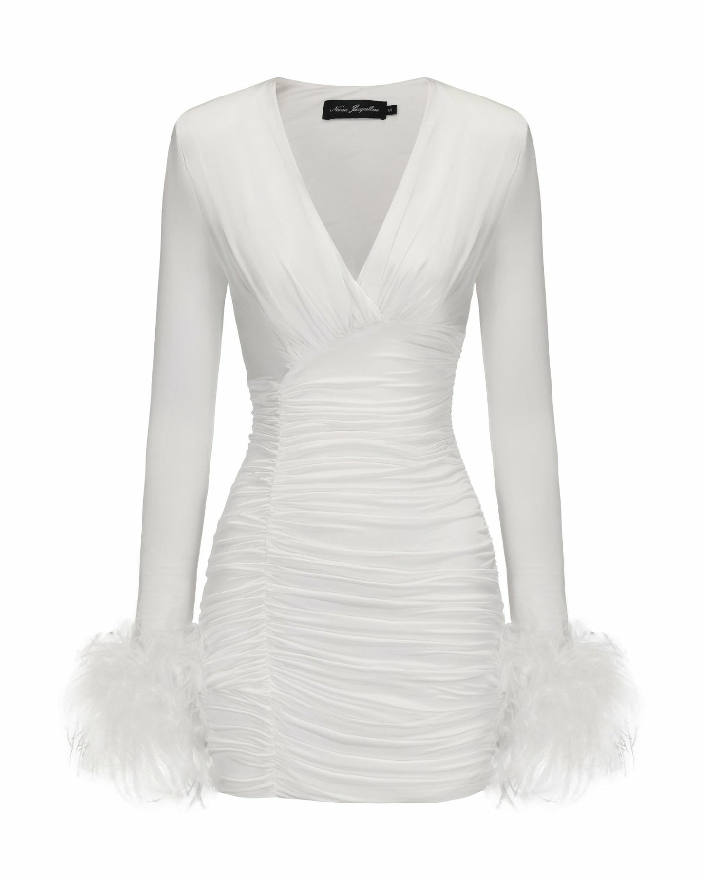 Nana Jacqueline Théa Dress: White Mini Dress for Wedding After-Party White