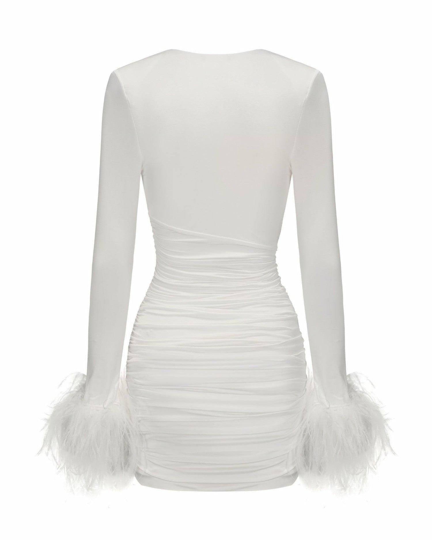 Nana Jacqueline Théa Dress: White Mini Dress for Wedding After-Party White