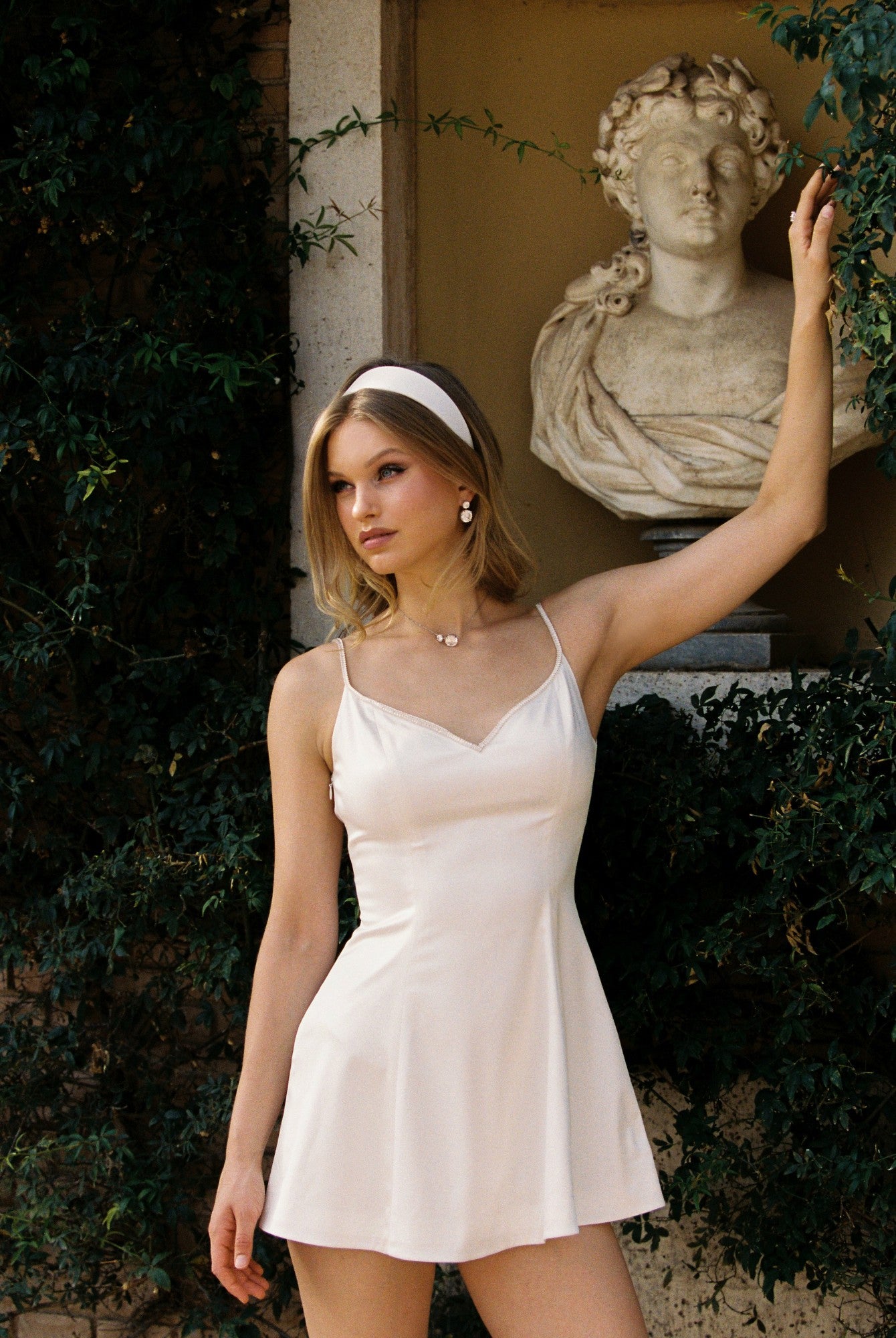 Nana Jacqueline Julisa Dress: White Mini Dress for Bridal Shower White