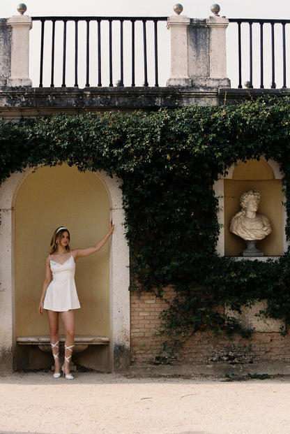 Nana Jacqueline Julisa Dress: White Mini Dress for Bridal Shower White