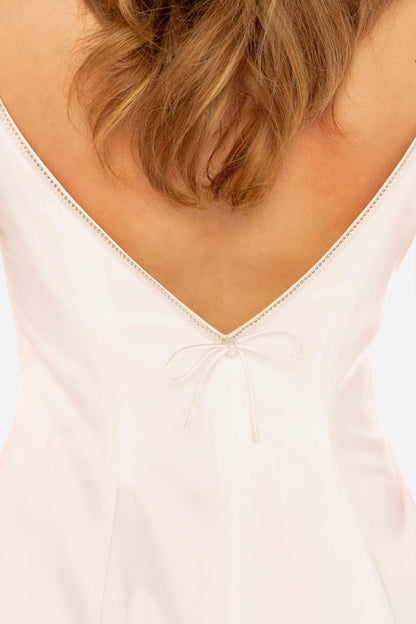Nana Jacqueline Julisa Dress: White Mini Dress for Bridal Shower White