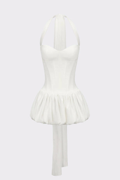 Nana Jacqueline White Mini Dress for Wedding After-Parties White