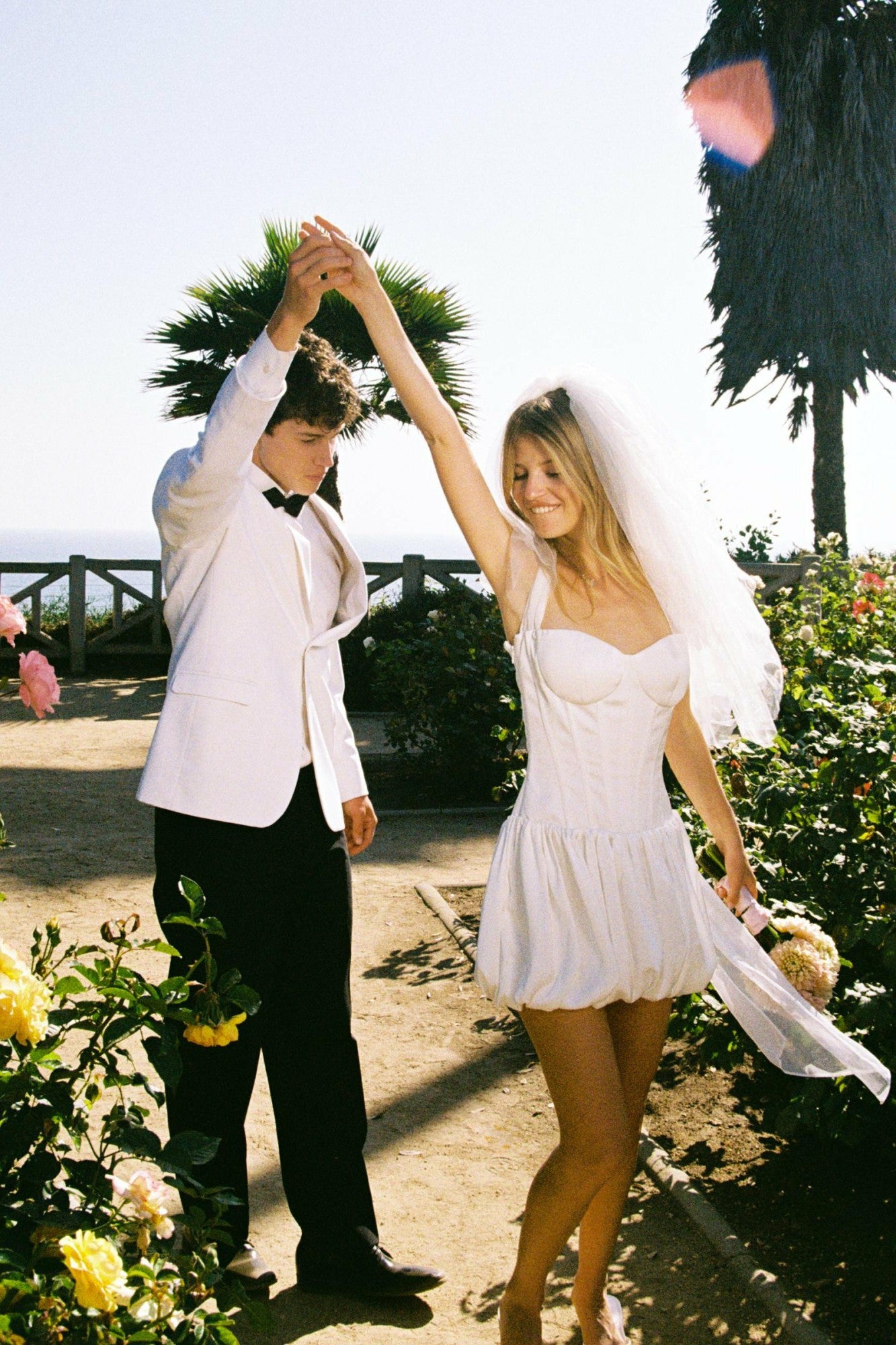 Nana Jacqueline White Mini Dress for Wedding After-Parties White