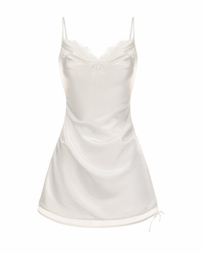 Nana Jacqueline Amara Dress: White Mini Dress for Bridal Shower White