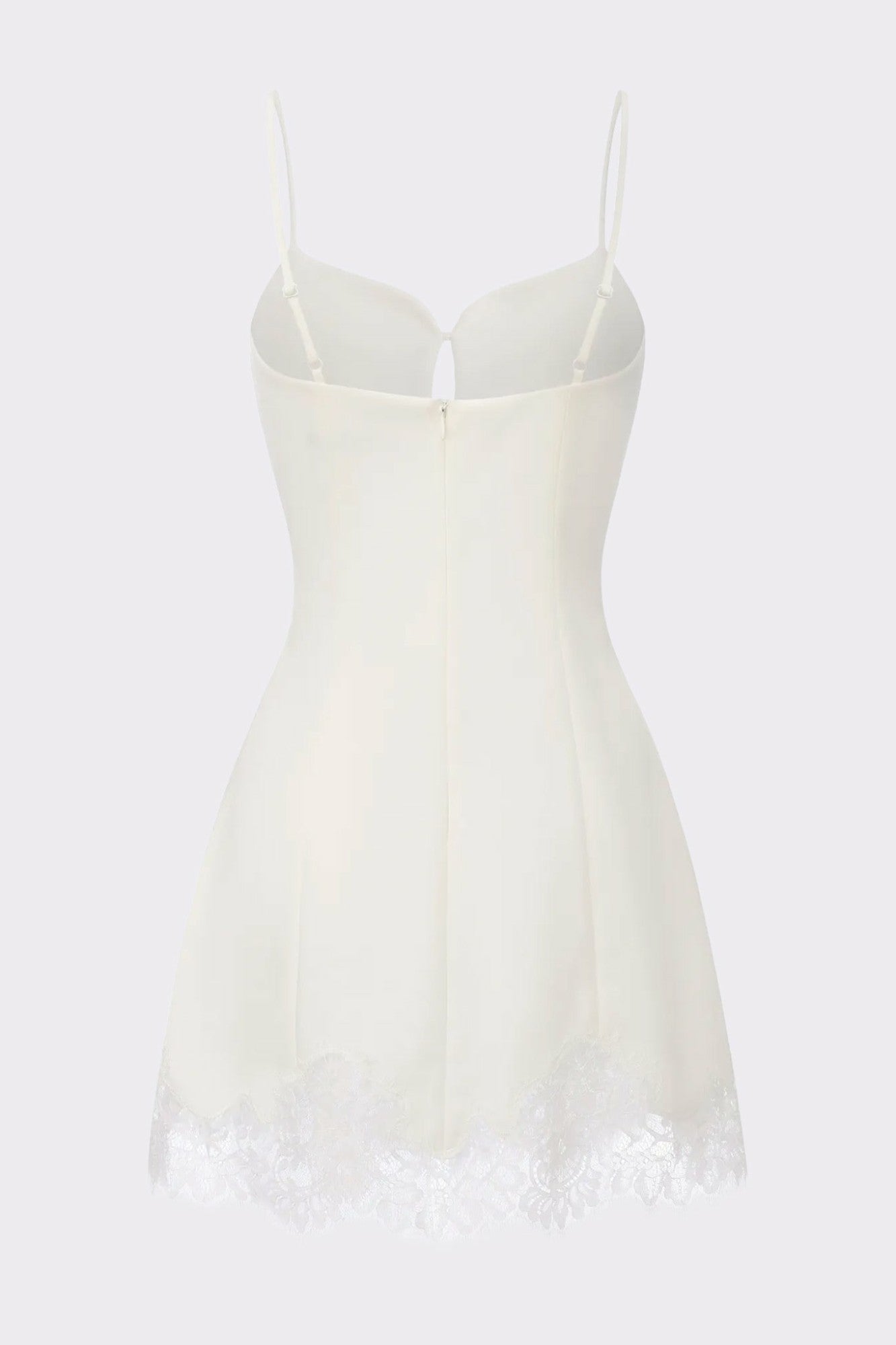 Nana Jacqueline Emira Dress: White Mini Dress for Bachelorette White