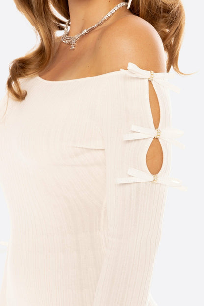 Nana Jacqueline Zara Dress: White Mini Dress for Bridal Shower White