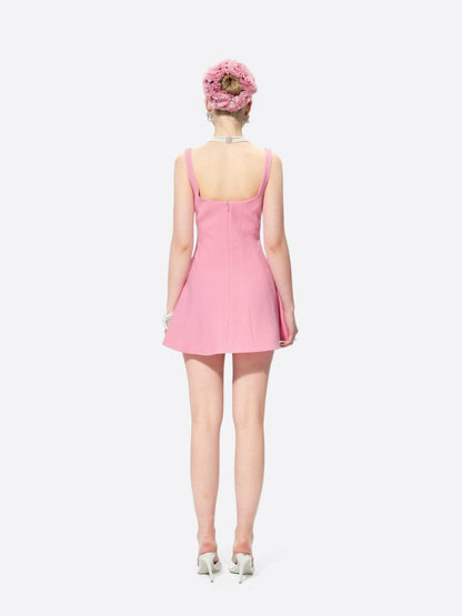 Nana Jacqueline Marianne Dress: Pink Mini Dress for Birthday Party Pink