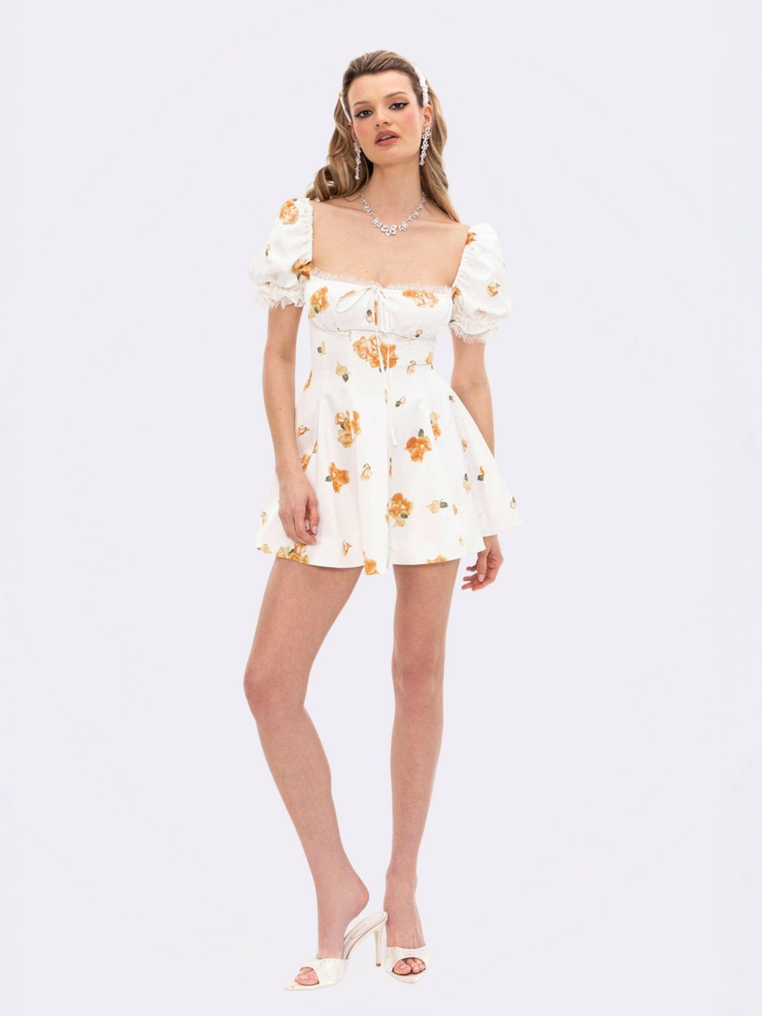 Nana Jacqueline Theodora Dress: Floral Mini Dress for Garden Party Floral