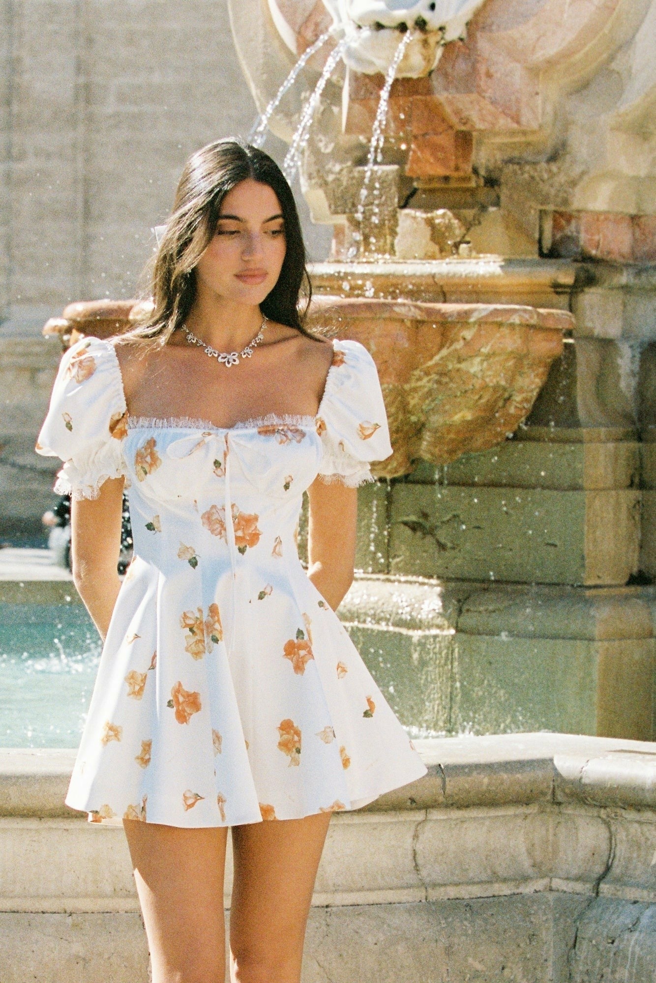 Nana Jacqueline Theodora Dress: Floral Mini Dress for Garden Party Floral