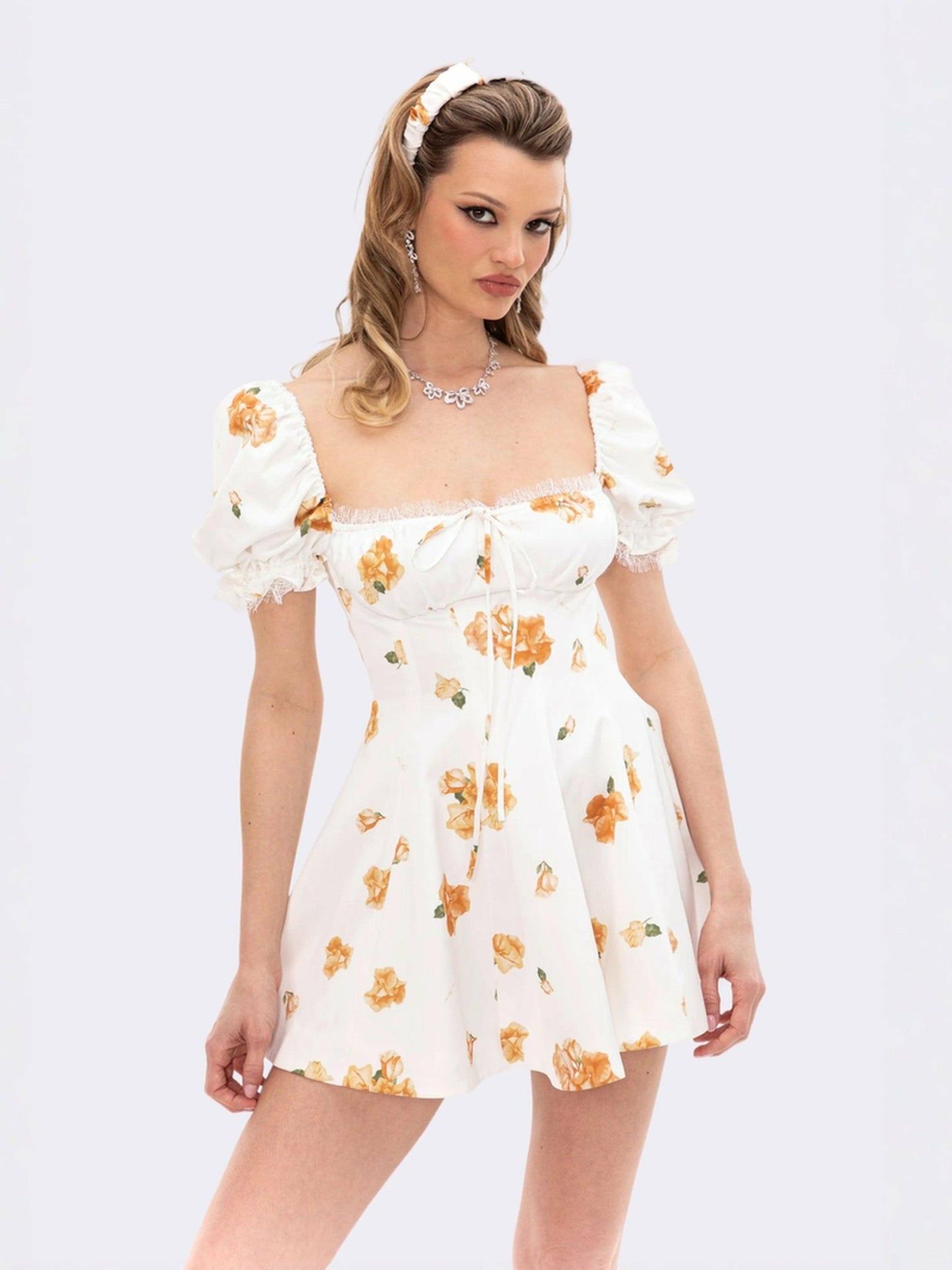 Nana Jacqueline Theodora Dress: Floral Mini Dress for Garden Party Floral