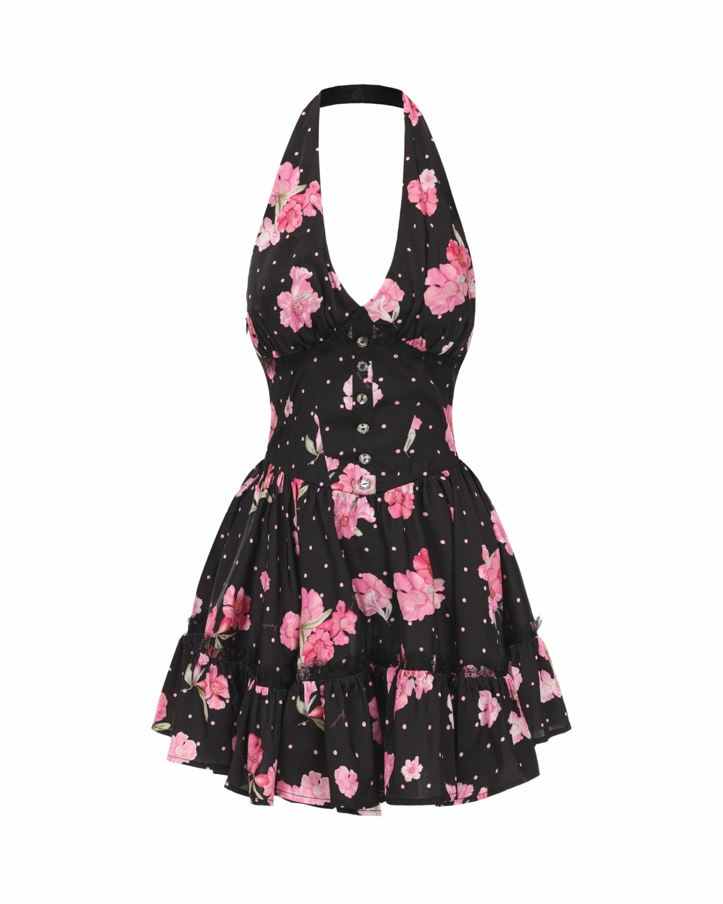 Nana Jacqueline Rosaline Dress: Black Mini Dress for Date Night Black