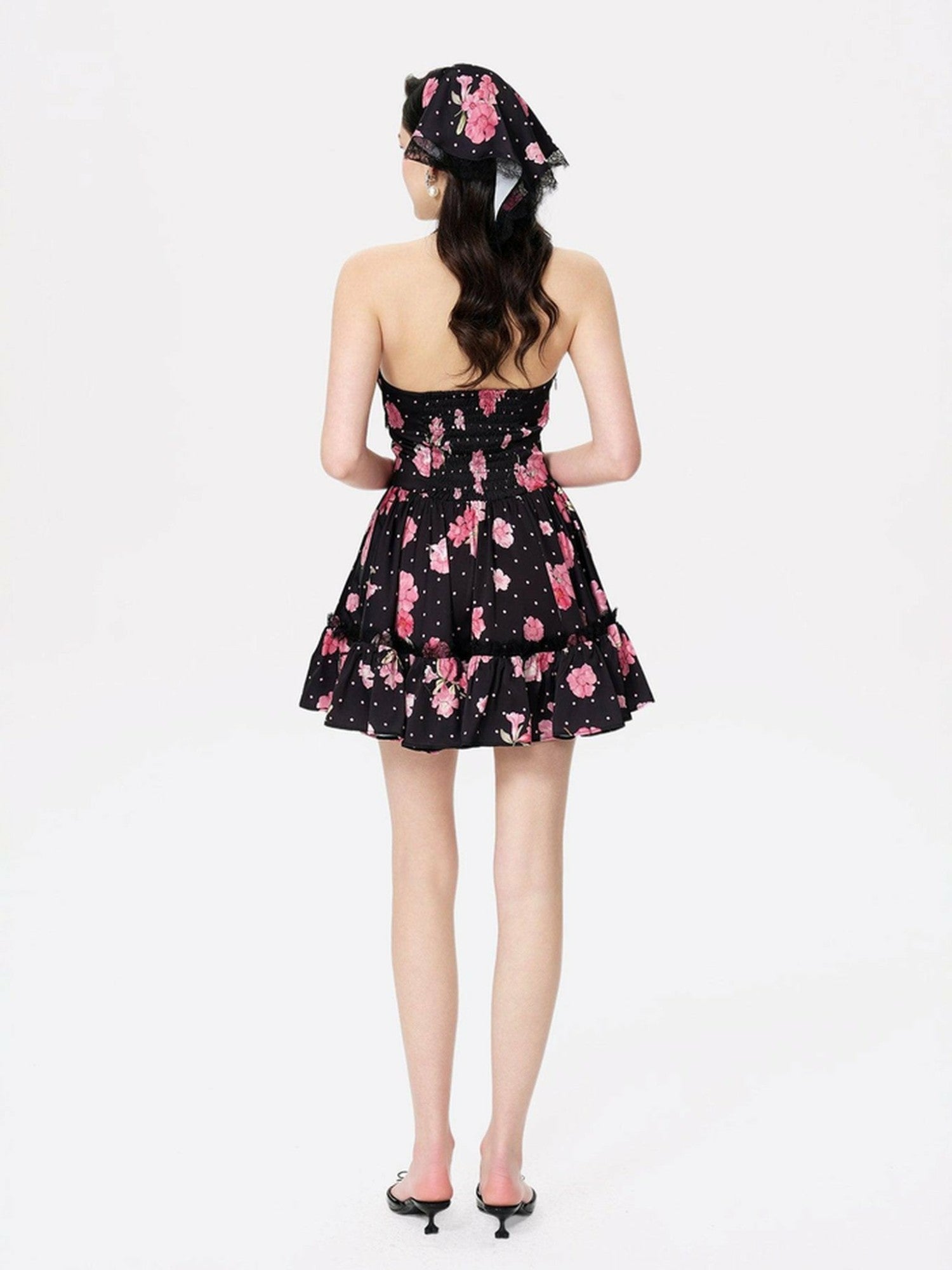 Nana Jacqueline Rosaline Dress: Black Mini Dress for Date Night Black