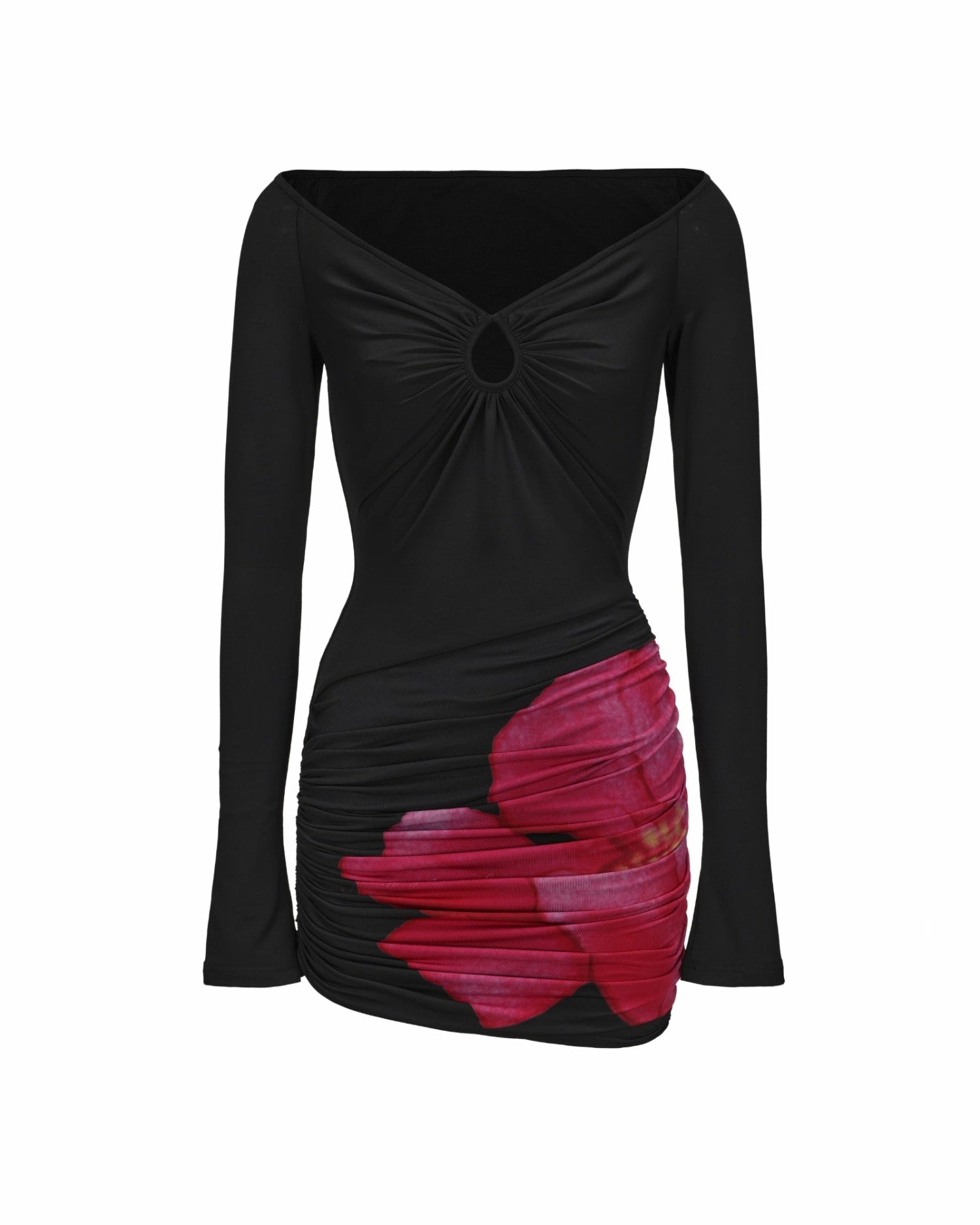 Nana Jacqueline Edith Dress: Black Mini Dress for Date Night Black