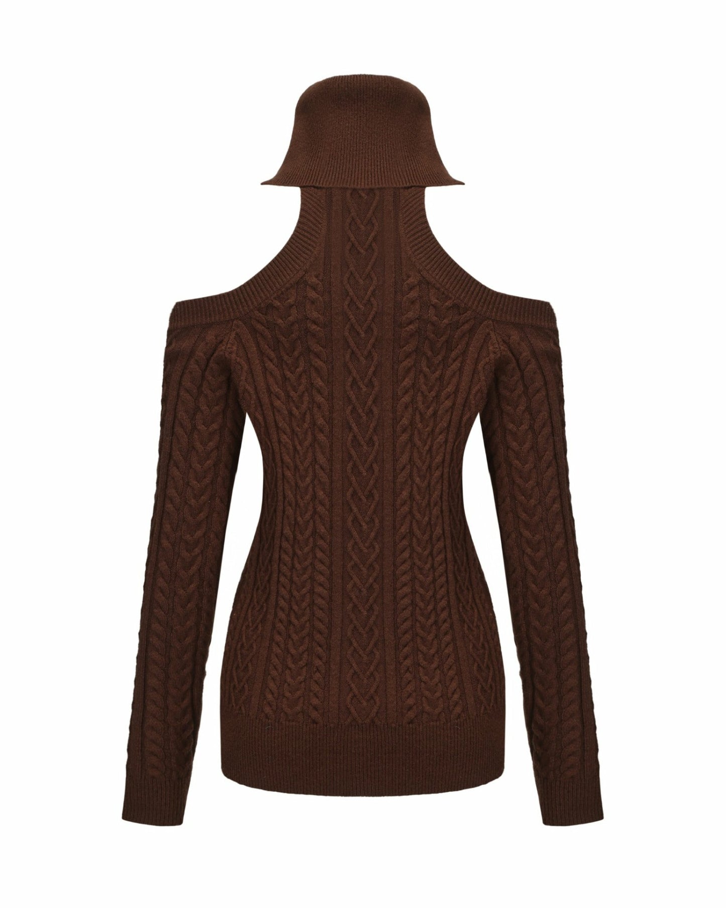 Nana Jacqueline Margo Knit Dress: Brown Mini Dress for Date Night Brown