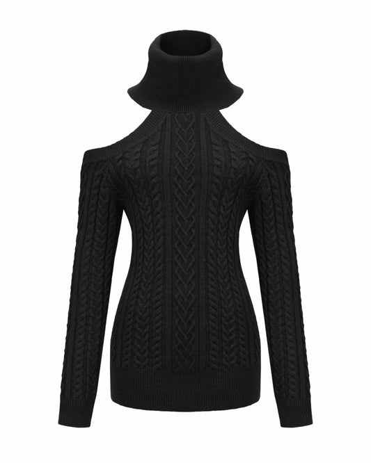 Nana Jacqueline Margo Knit Dress: Black Mini Dress for Date Night Black