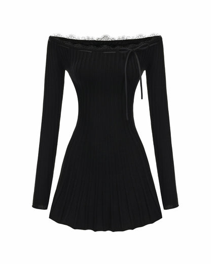 Nana Jacqueline Jenna Dress: Black Mini Dress for Date Night Black