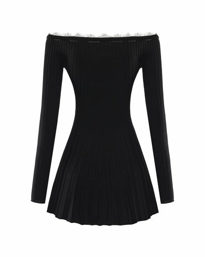 Nana Jacqueline Jenna Dress: Black Mini Dress for Date Night Black