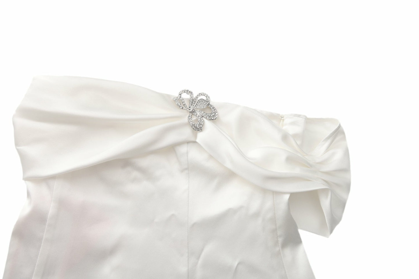 Nana Jacqueline Cornelia Dress: White Mini Dress for Bridal Shower White