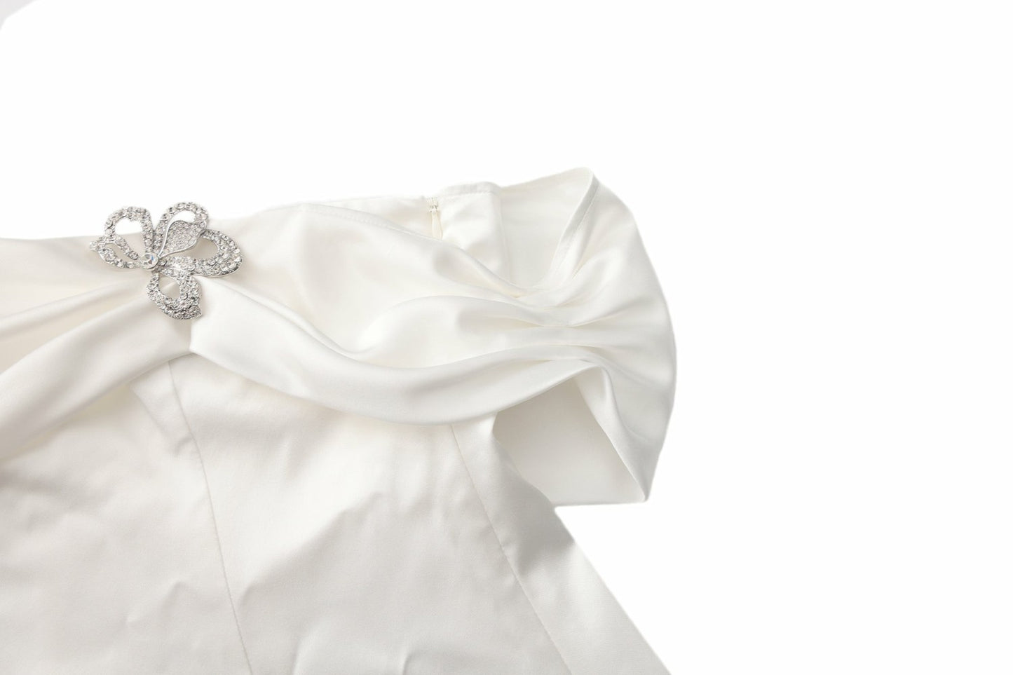 Nana Jacqueline Cornelia Dress: White Mini Dress for Bridal Shower White