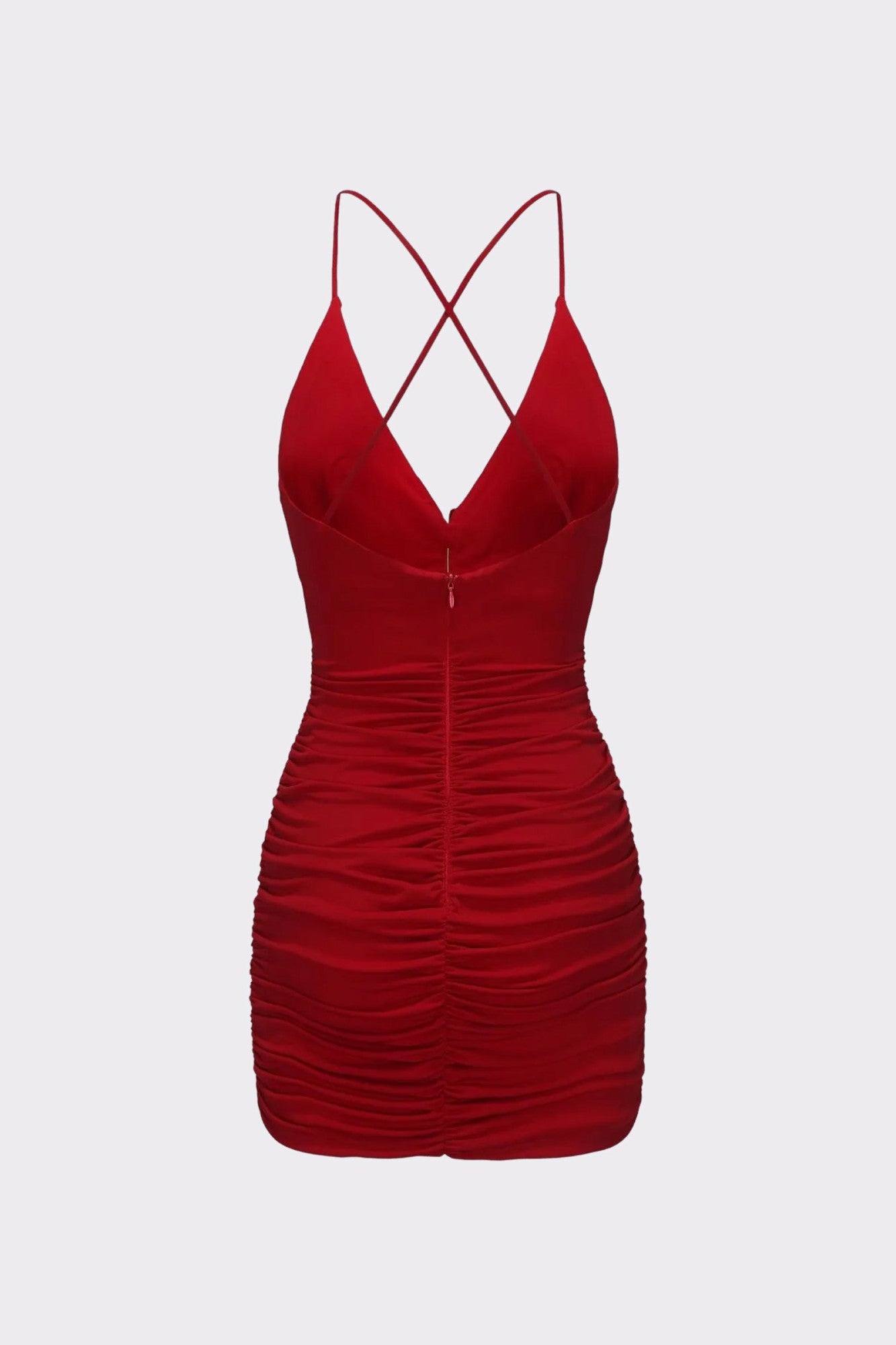 Nana Jacqueline Violet Dress: Red Mini Dress for Date Night Red