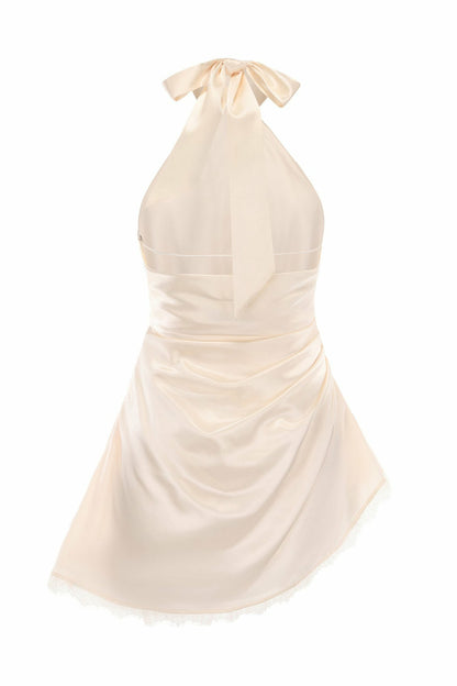 Nana Jacqueline Isadora Dress: Champagne Mini Dress for Cocktail Party Champagne