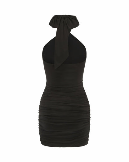 Nana Jacqueline Nova Dress: Black Mini Dress for Cocktail Party Black