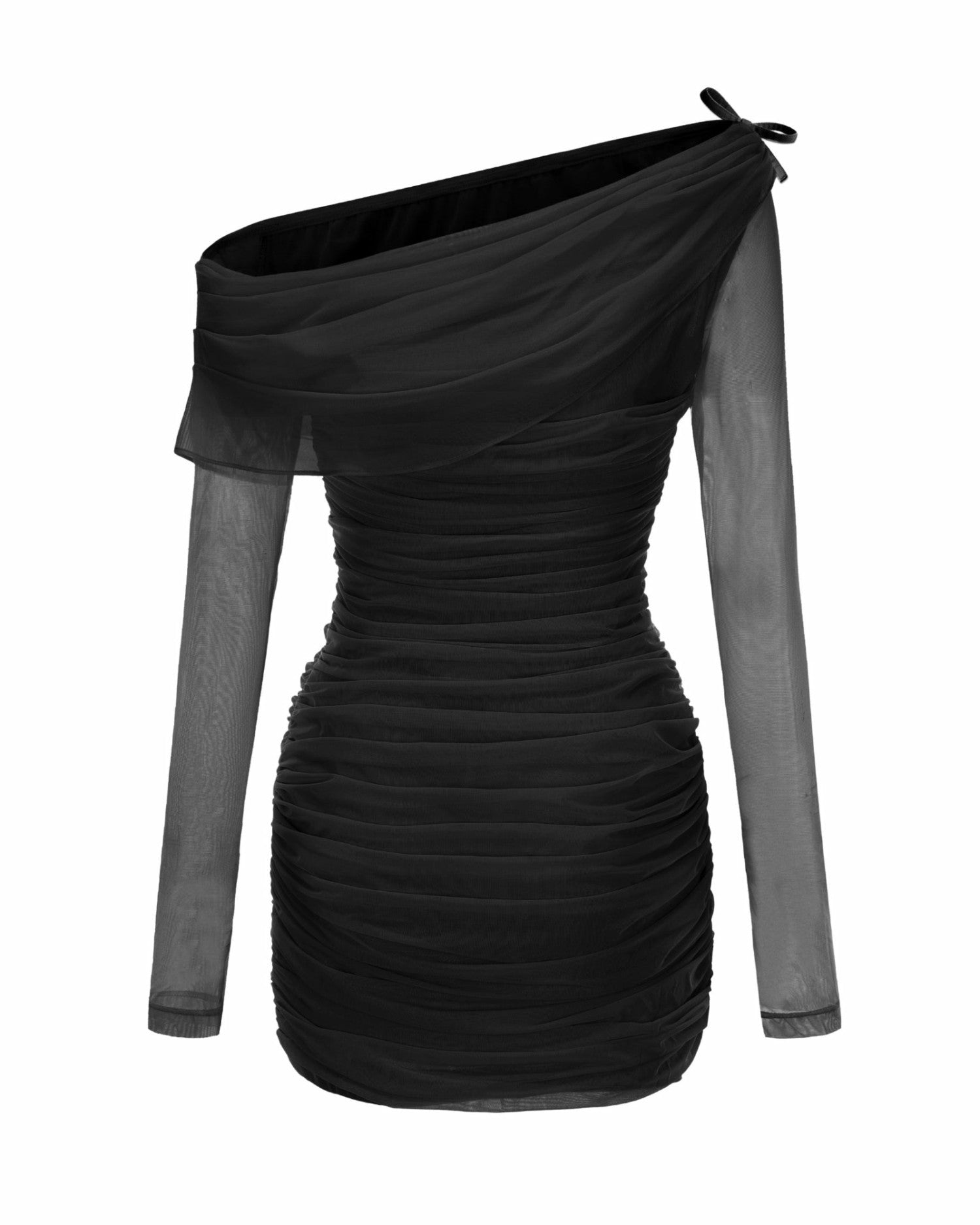 Nana Jacqueline Noelle Dress: Black Mini Dress for Cocktail Party Black