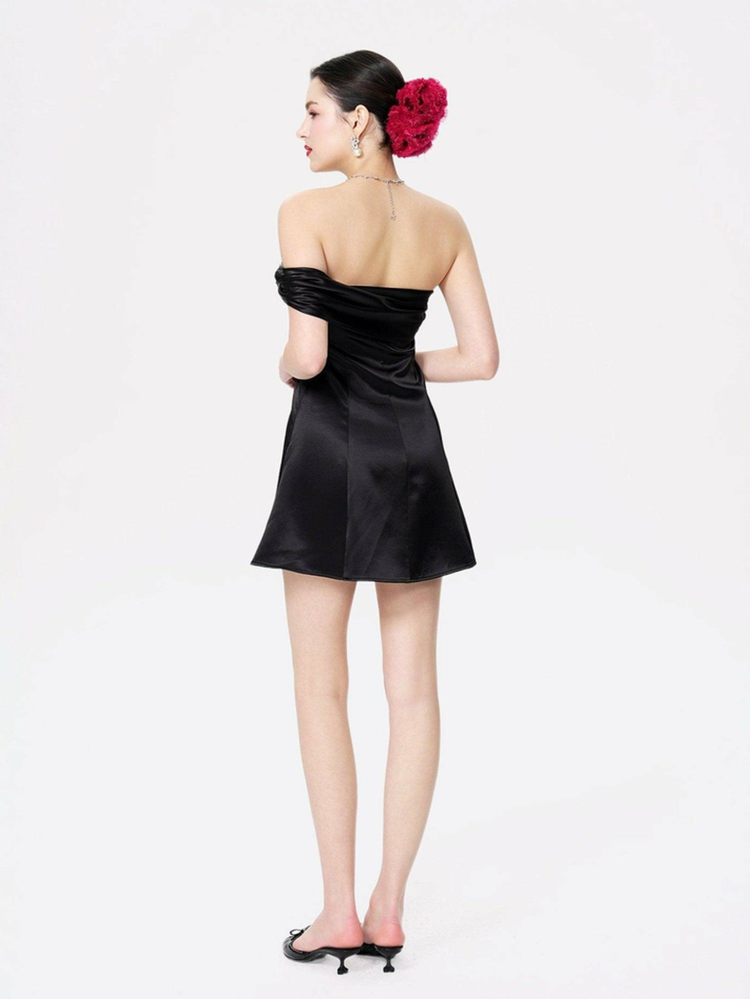 Nana Jacqueline Cornelia Dress: Black Mini Dress for Cocktail Party Black