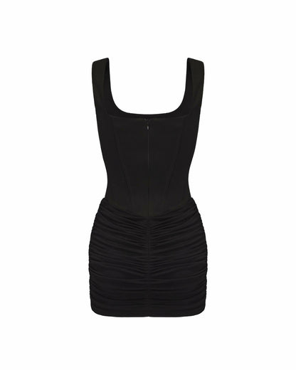 Nana Jacqueline Mirella Dress: Black Mini Dress for Cocktail Party Black