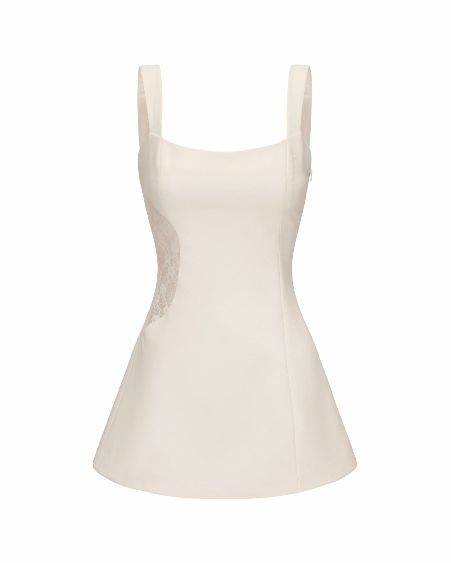 Nana Jacqueline Selena Dress: Beige Mini Dress for Bridal Shower Beige