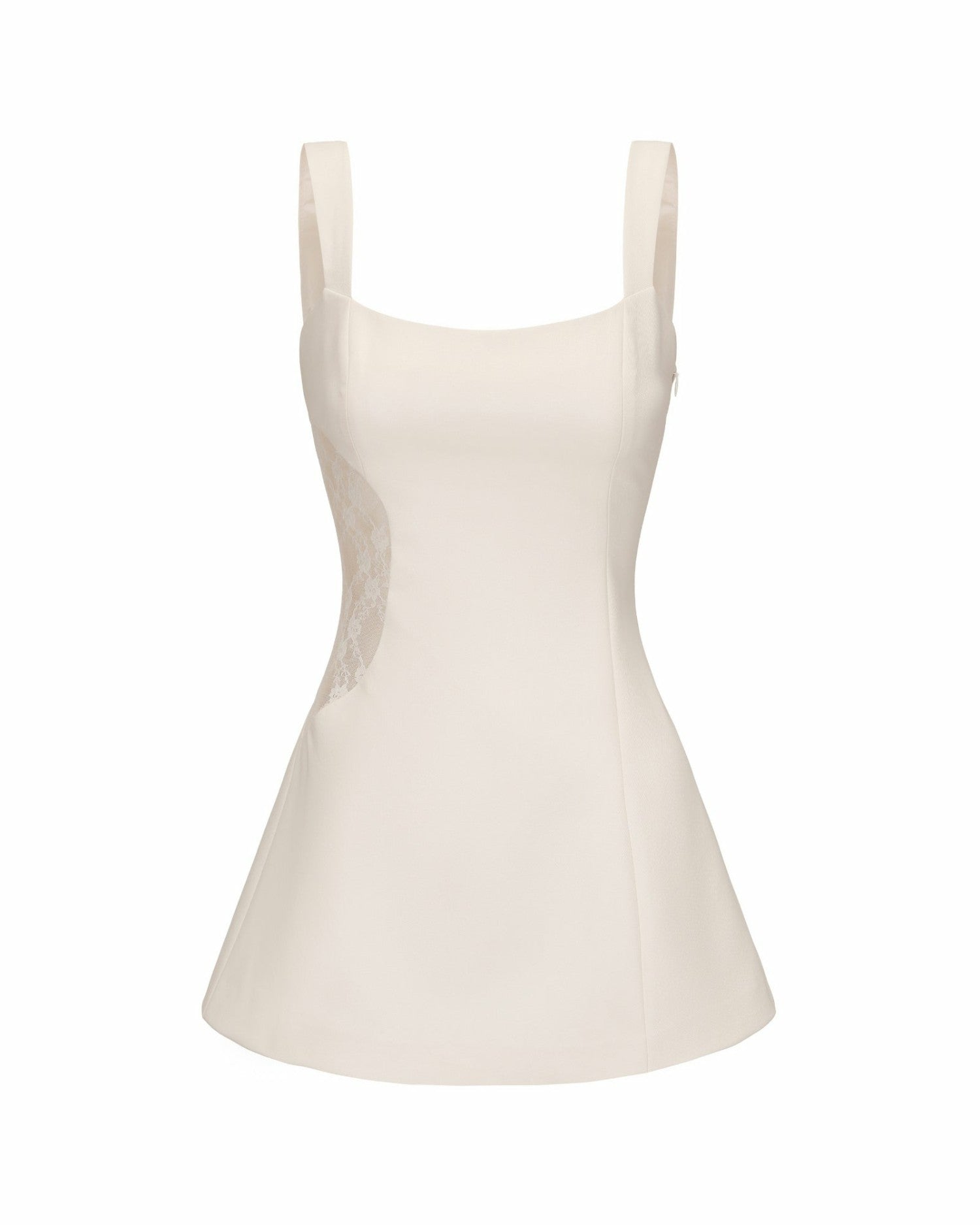 Nana Jacqueline Selena Dress: Beige Mini Dress for Bridal Shower Beige