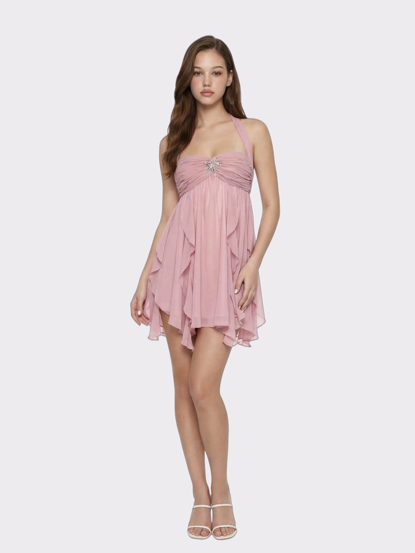 Nana Jacqueline Arabella Dress: Purple Mini Dress for Birthday Celebration Purple