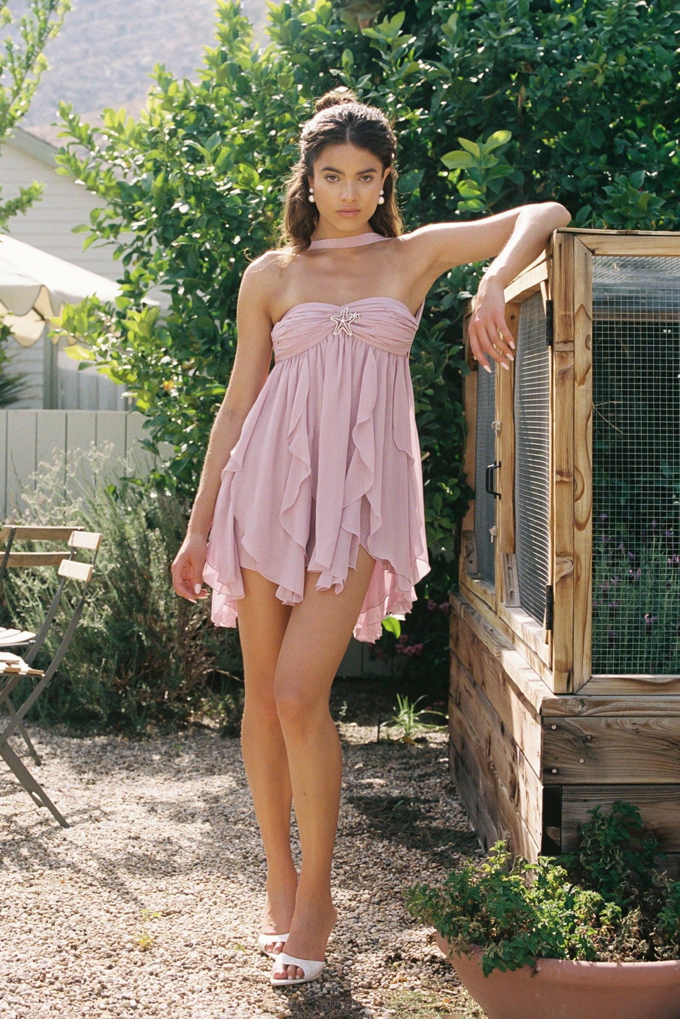 Nana Jacqueline Arabella Dress: Purple Mini Dress for Birthday Celebration Purple