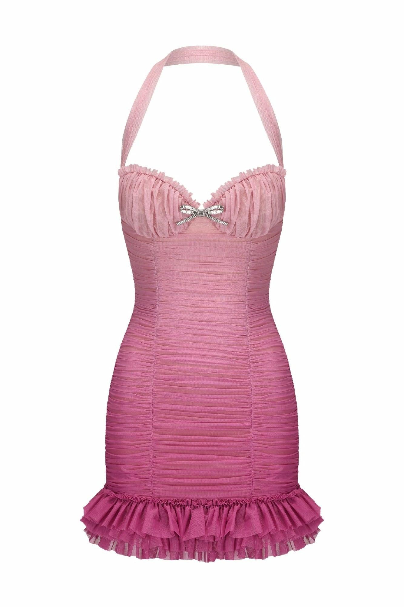Nana Jacqueline Elysia Dress: Pink Mini Dress for Birthday Celebration Pink