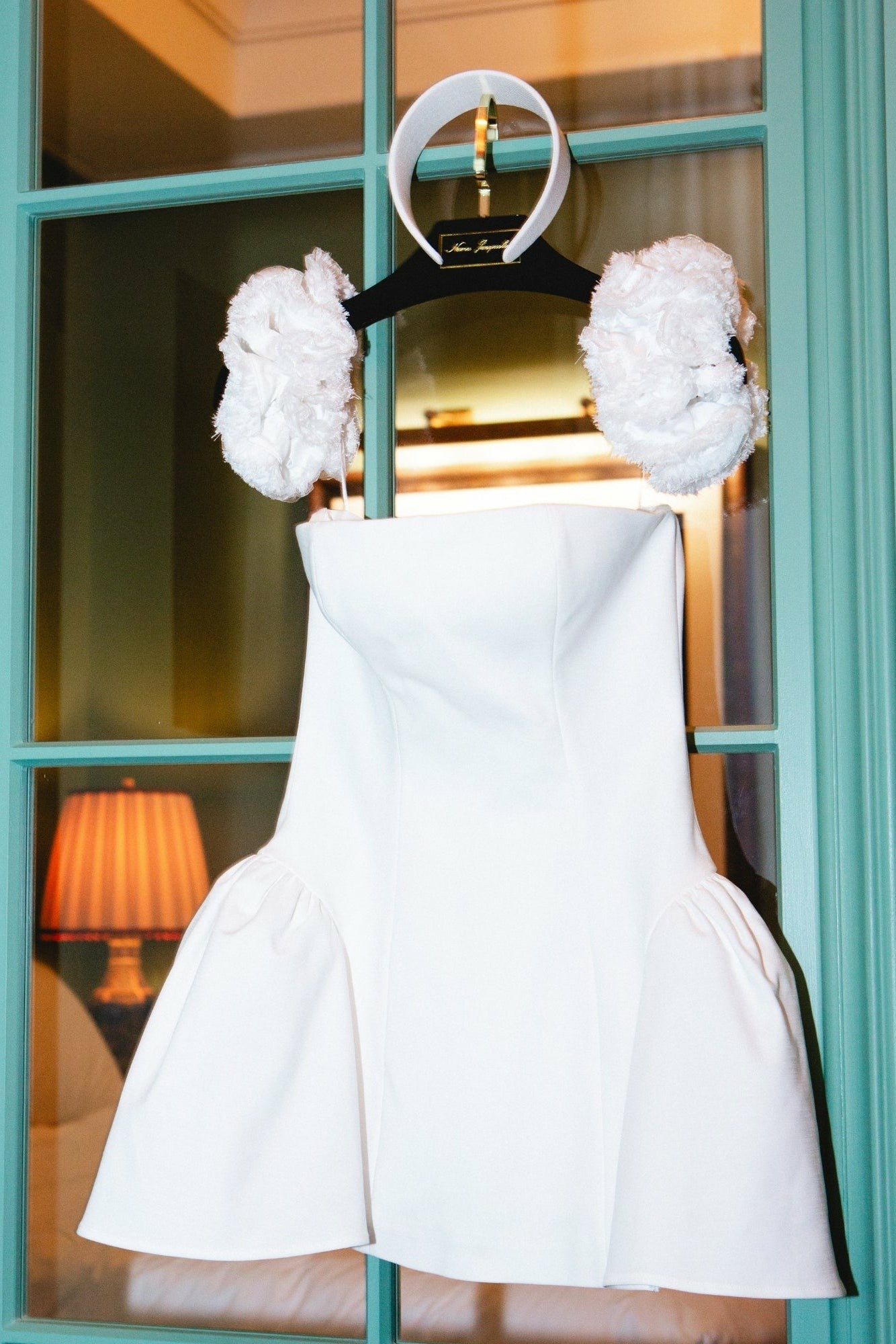 Nana Jacqueline Flora Dress: White Mini Dress for Bridal Shower White